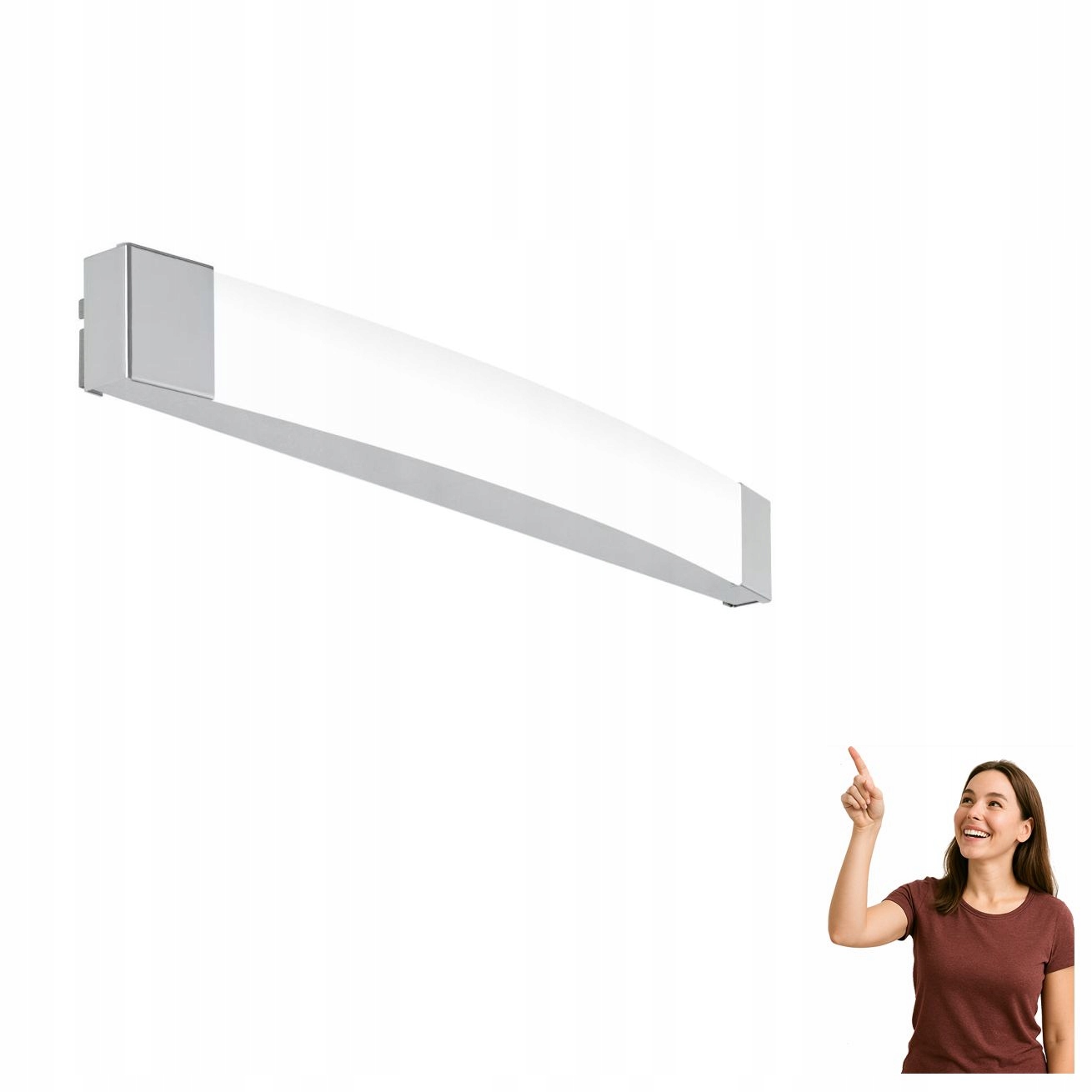 Kúpeľňová nástenná lampa nad zrkadlo Led 16W Siderno 97719 Eglo