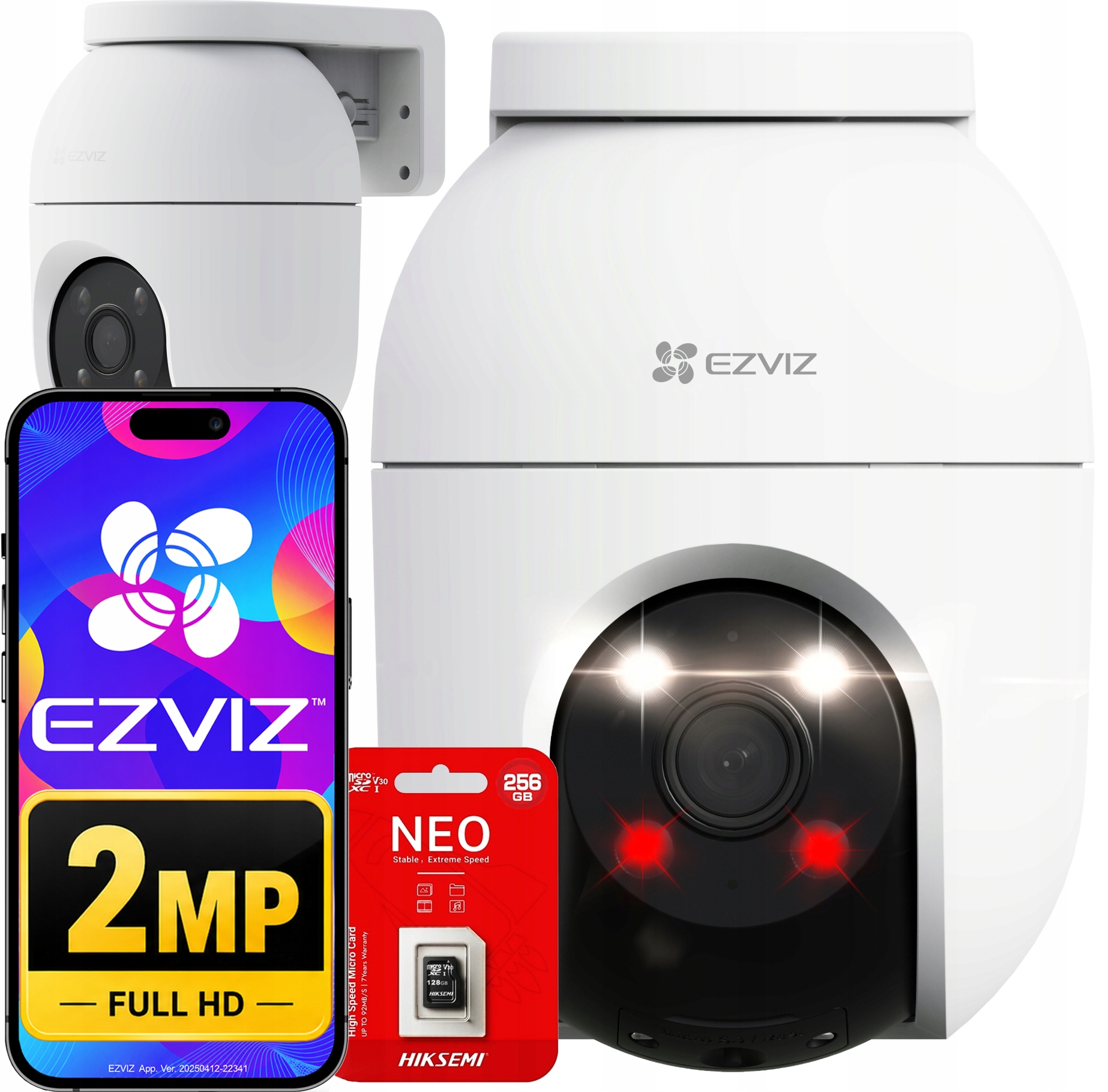 Kamera WiFi zewnętrzna Ezviz C8c 1080p Full Hd Dual Light Karta 256GB