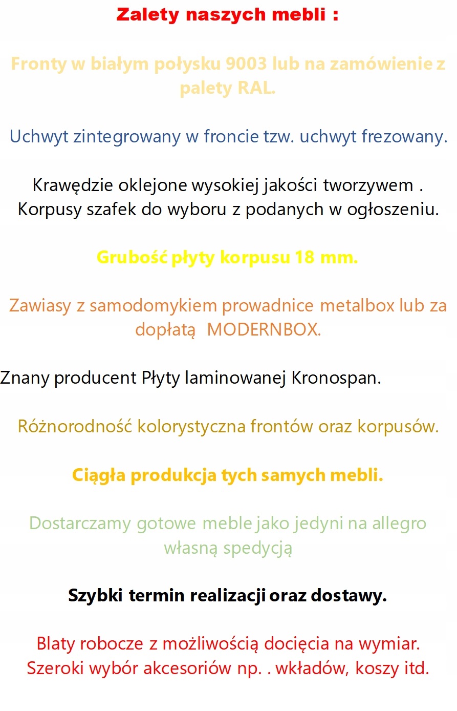 Szafka Pod Mikrofalę 60 cm DĄB SONOMA 72/60/32,1 Szerokość mebla 60 cm