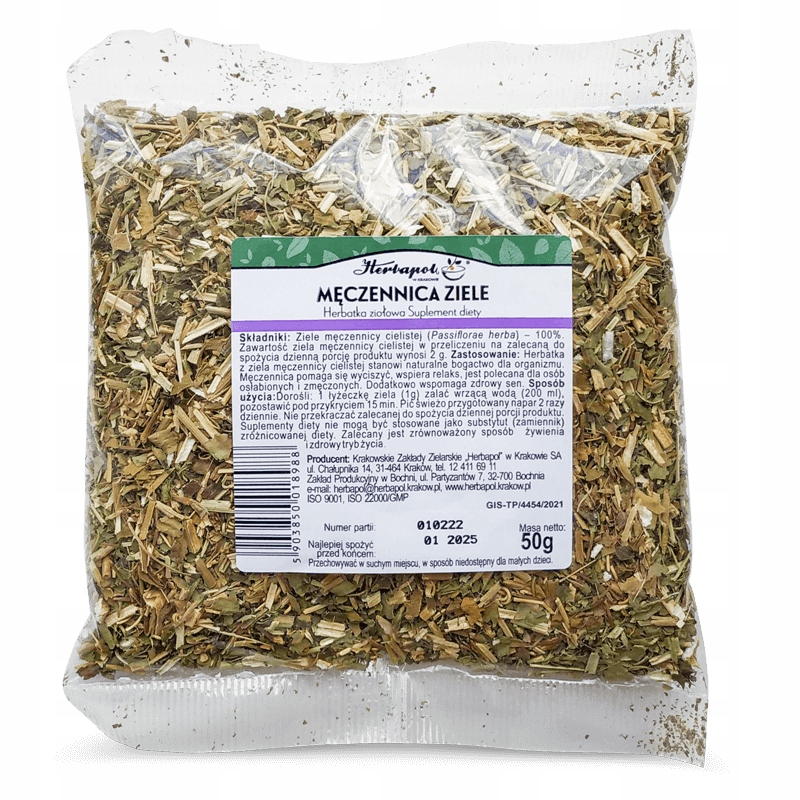 

Ziele męczennicy cielistej (Passiflorae herba) 50g