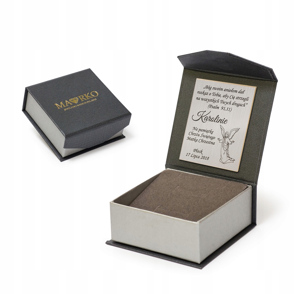 ZŁOTY KOMPLET pr. 333 Łańcuszek 42cm i Zawieszka Aniołek 8k Rodzaj Złote