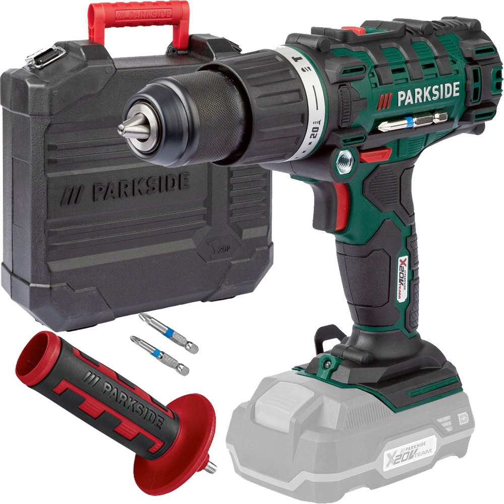 Aku Vrtačka Akumulátorový Parkside Psbsa C3 20V Příklepový Kufr