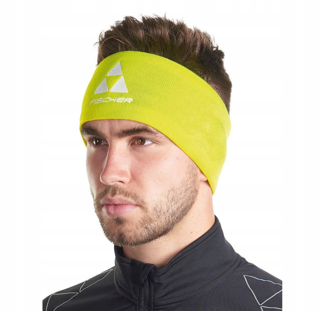 Opaska Fischer Mountain Headband Wool 9,5cm Unisex yellow