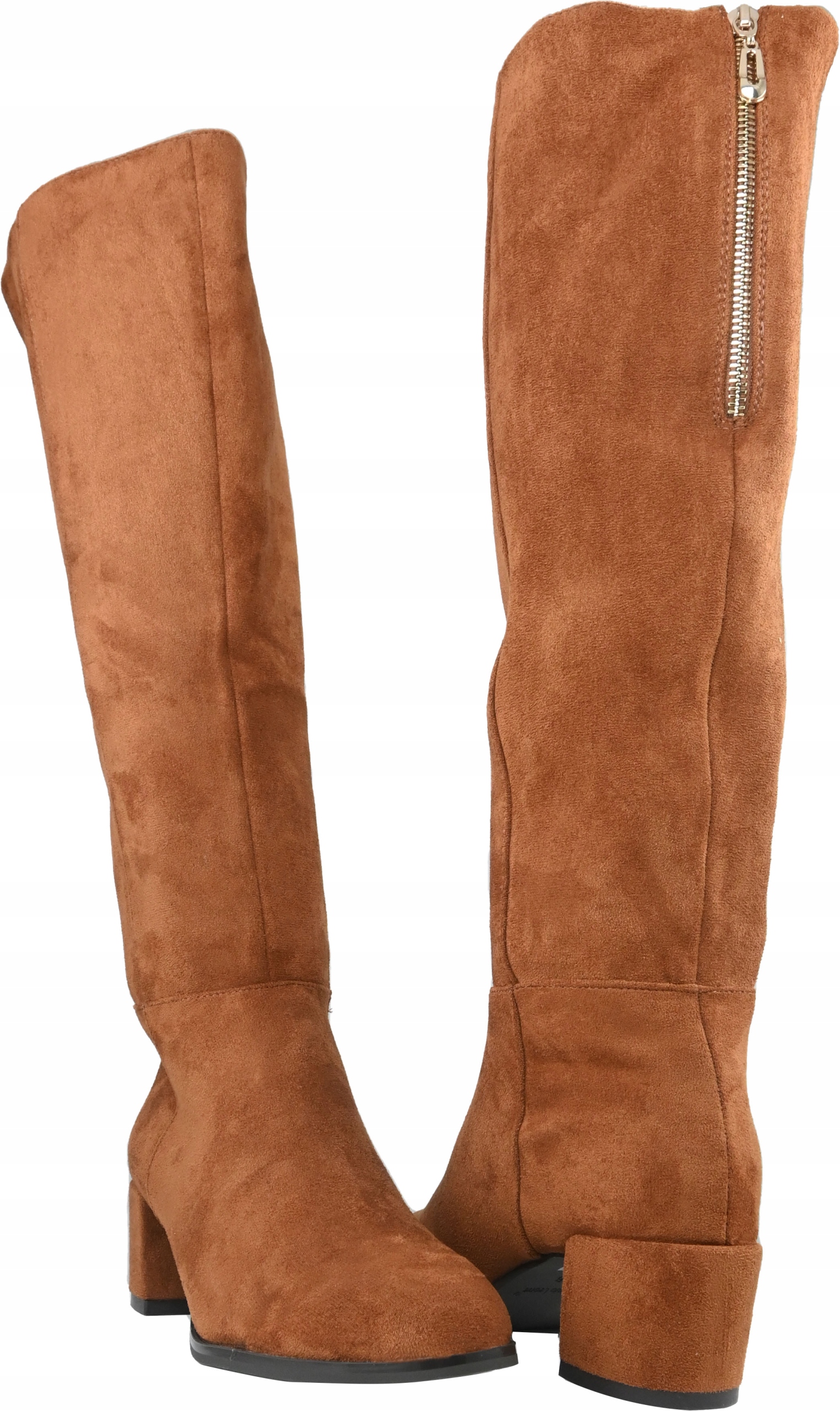 Kozaki Sergio Leone KZ 273 zamszowe brązowe ciemny camel r.41 Model KZ273