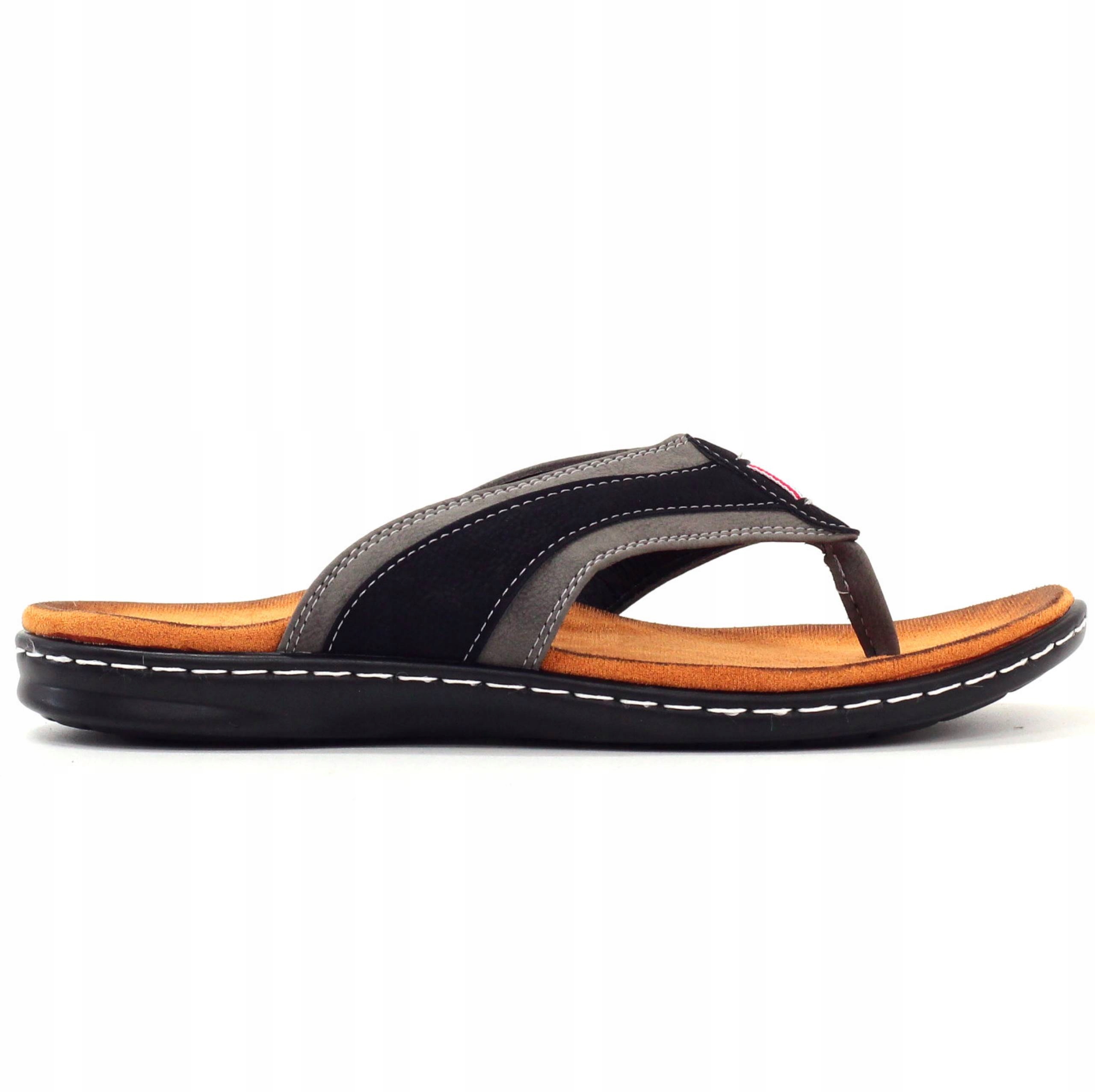 MĘSKIE KLAPKI JAPONKI SZYTE PROFILOWANE CODZIENNE Rozmiar 42