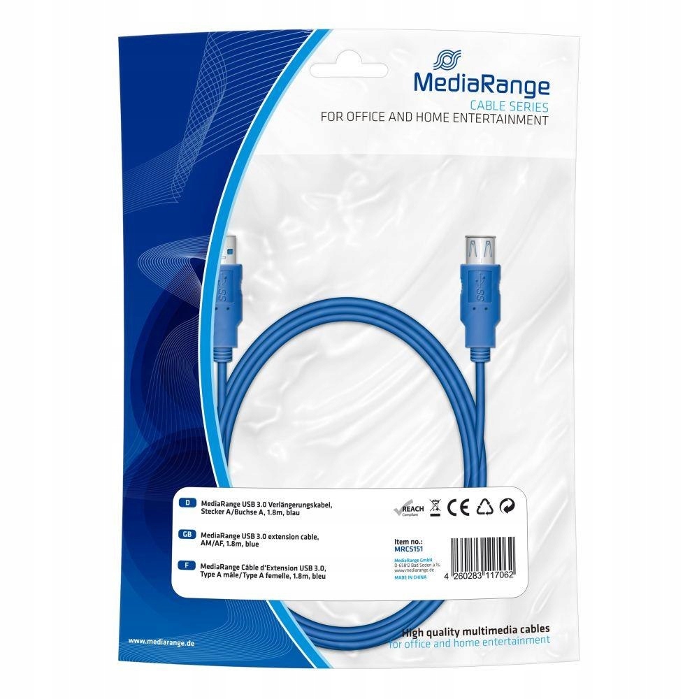 MediaRange Kabel Usb 3.0 MediaRange MRCS151 Plug A