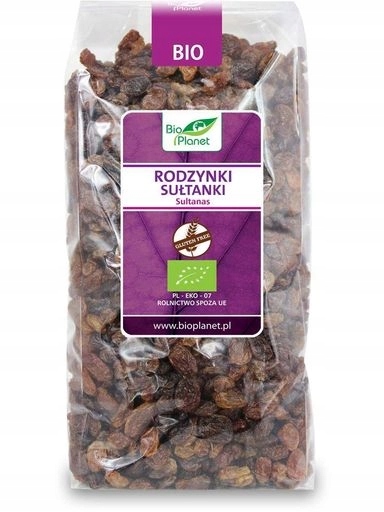 2x Rozinky sultánky bezlepkové Bio 1 kg