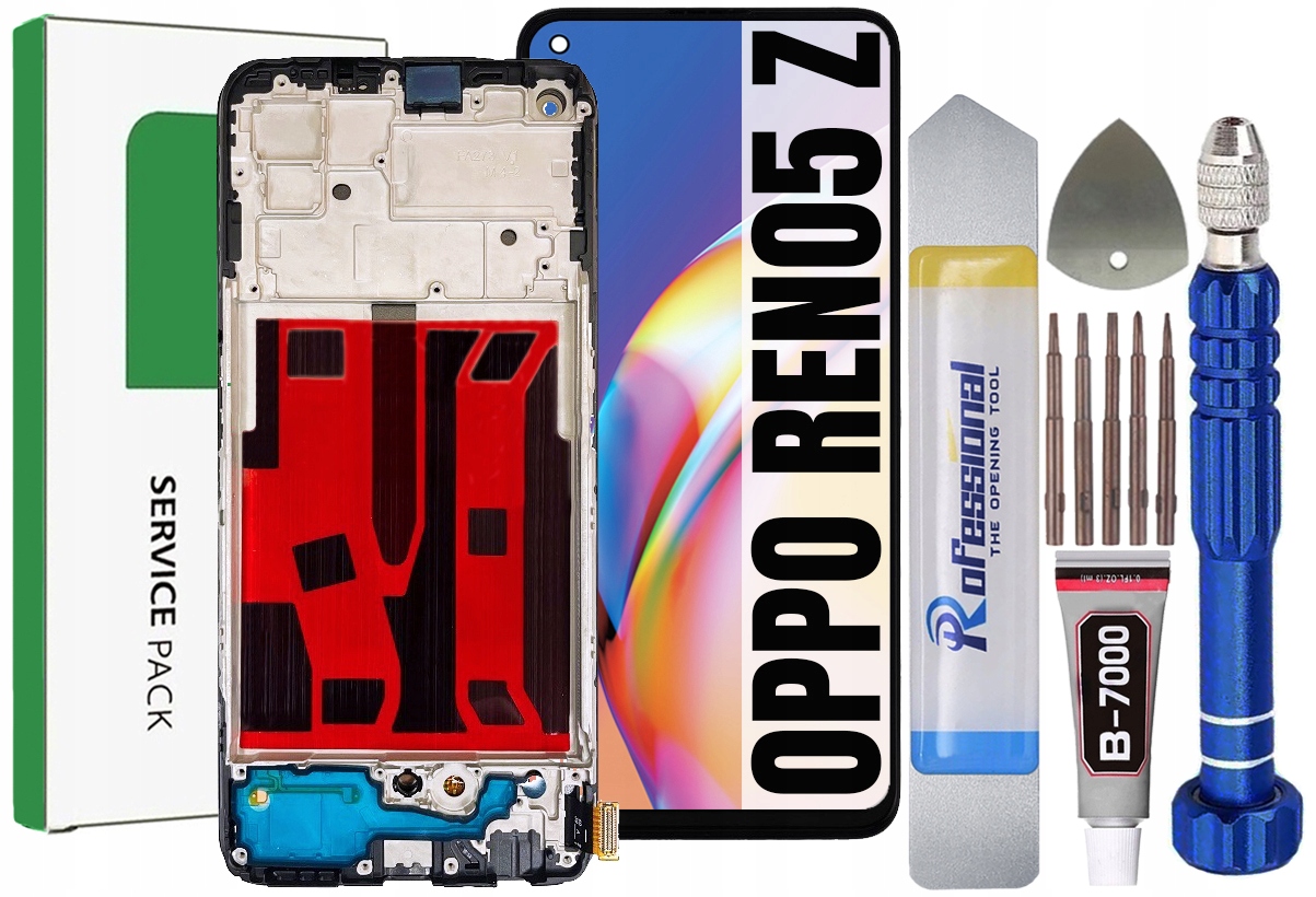 Displej Pro Oppo Reno 5Z Originál Oem Obrazovka Rámeček