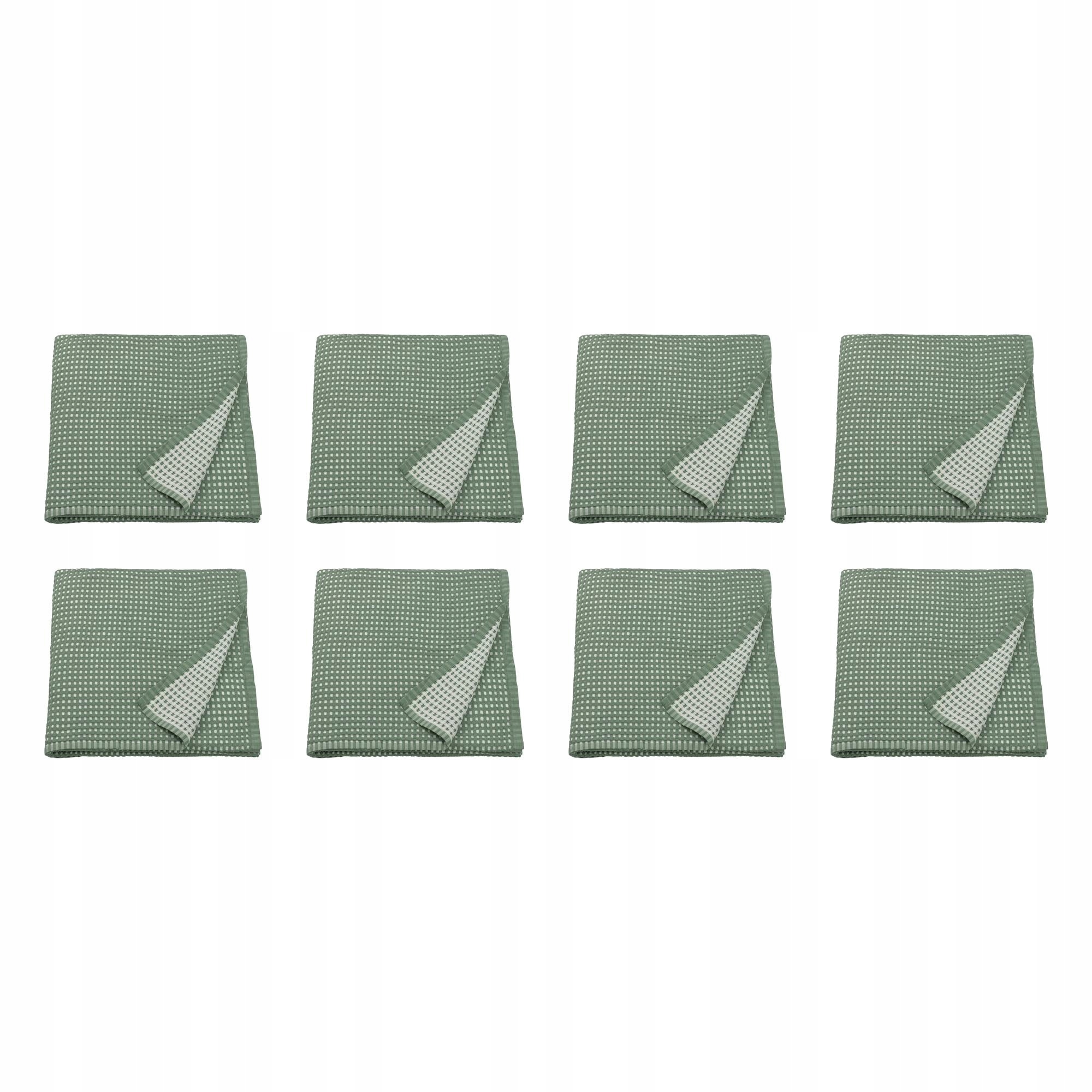 8 ks Přehoz Pelartuja zeleno-šedý 230 x 250 cm bavlna