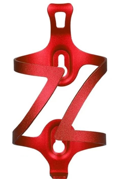 KOSZYK NA BIDON UCHWYT ROWEROWY ALUMINIUM - CZERWONY