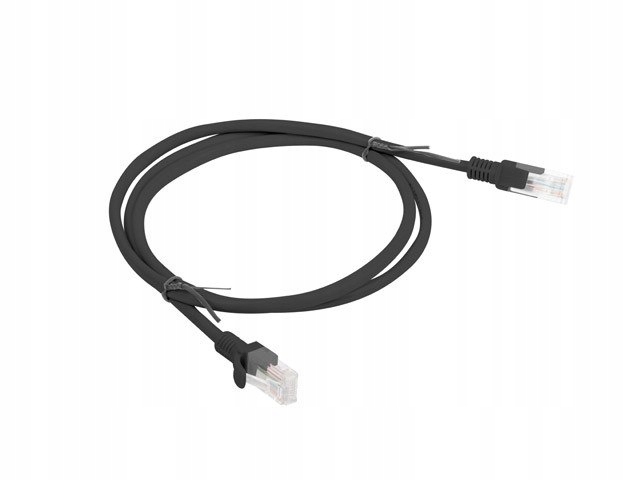 Lanberg Patchcord kat.5e 1.0M Utp czarny