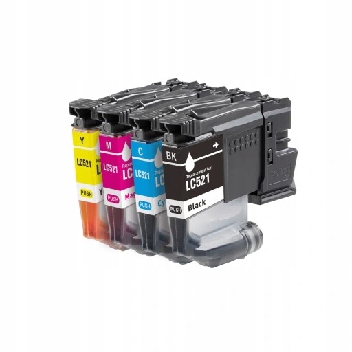 Tusz do Brother LC-521 LC521 DCP-J1260W J1310DW J1360DW J1460DW Cmyk
