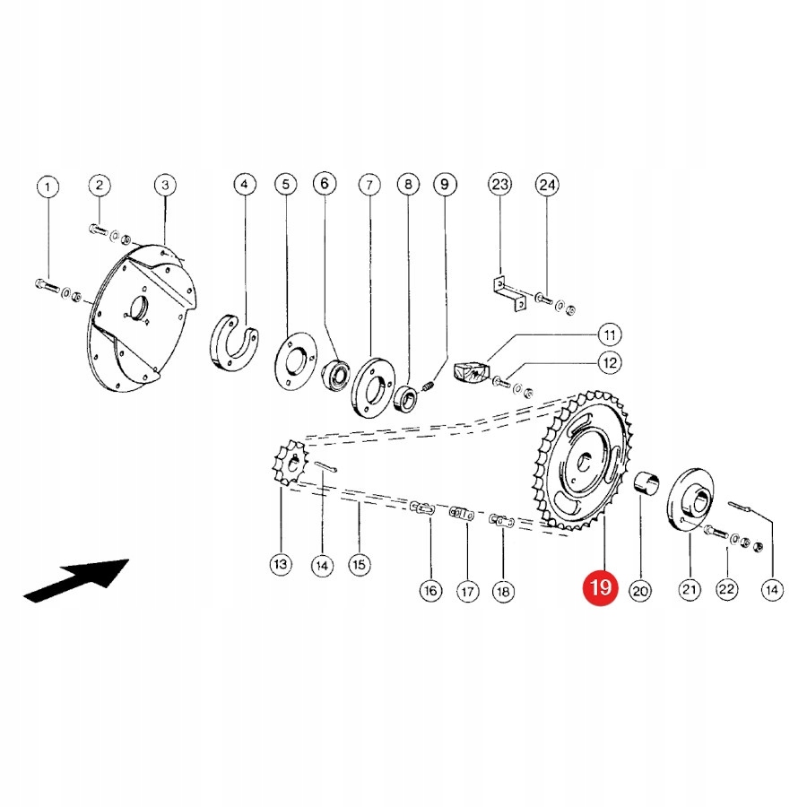Kolo zebate Claas 608985 0 JAG Producent czesci JAG