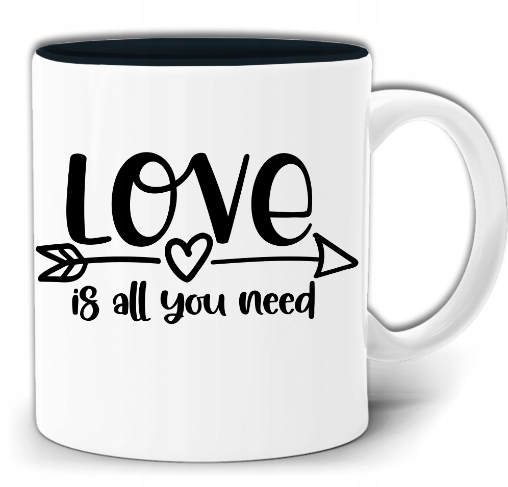 

Love Is All Kubek Czarny Środek +pudełko GW232