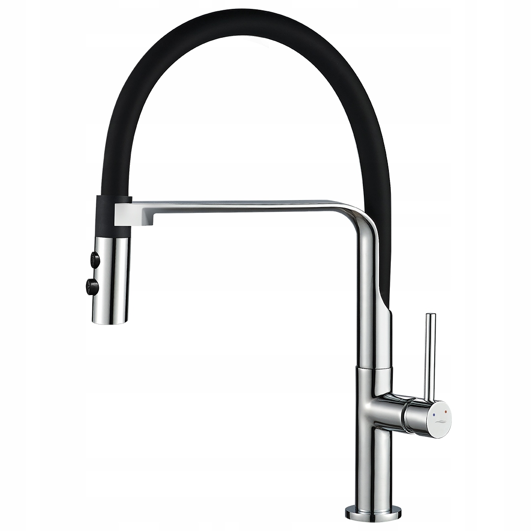 Stojanková Kuchynská Batéria S 2-FUNKČNÝM Výtokom Na Magnet, Čierna, Chróm