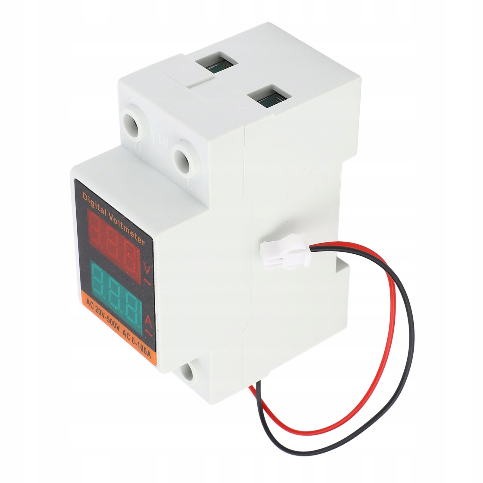 AC20–500V 0–100A woltometer Ammeter LED Wyświetlanie Rail Rodzaj NE