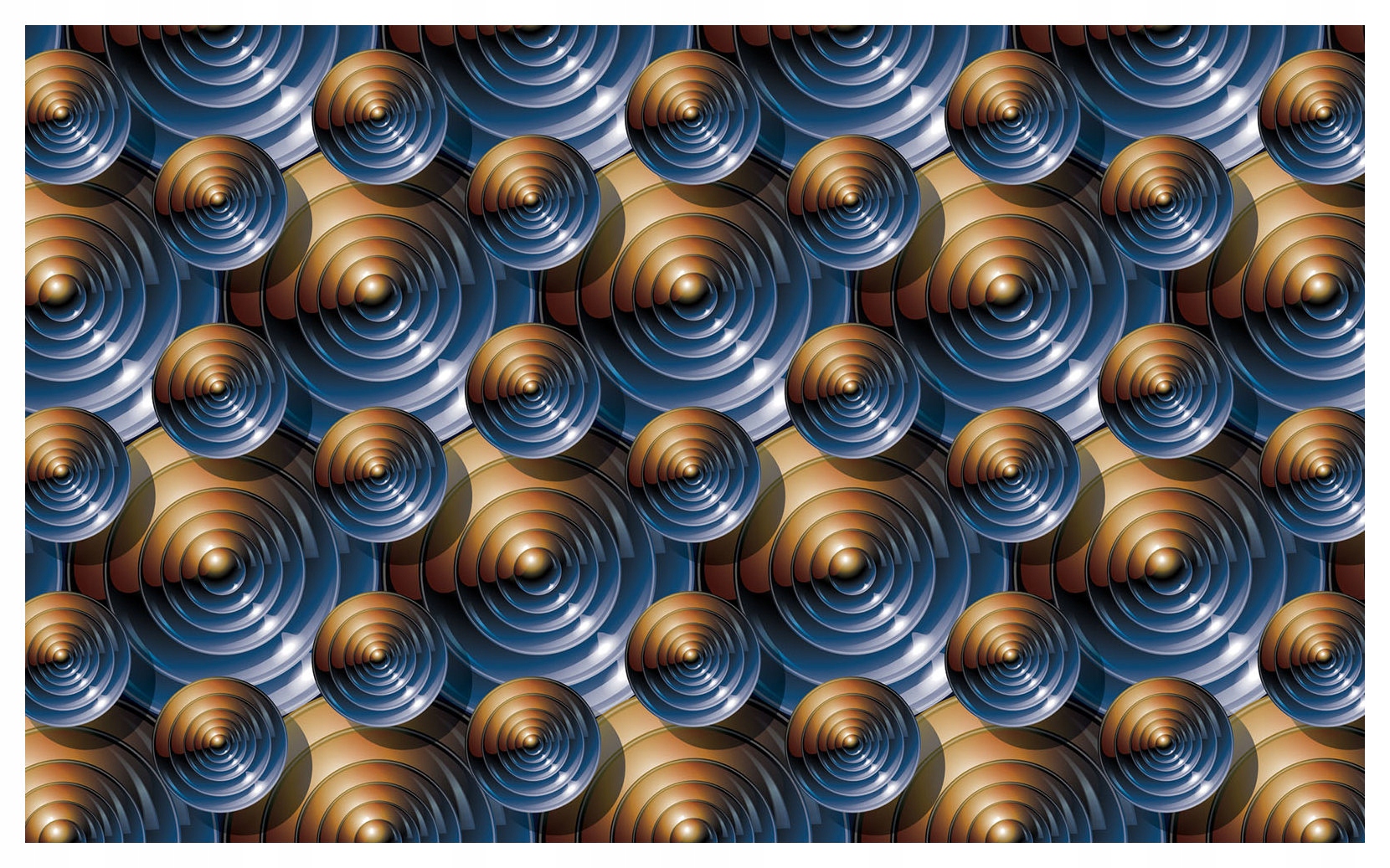 Fototapeta Soustředné kruhy Abstrakce Iluze Zlato 350x250 efekt lepidlo