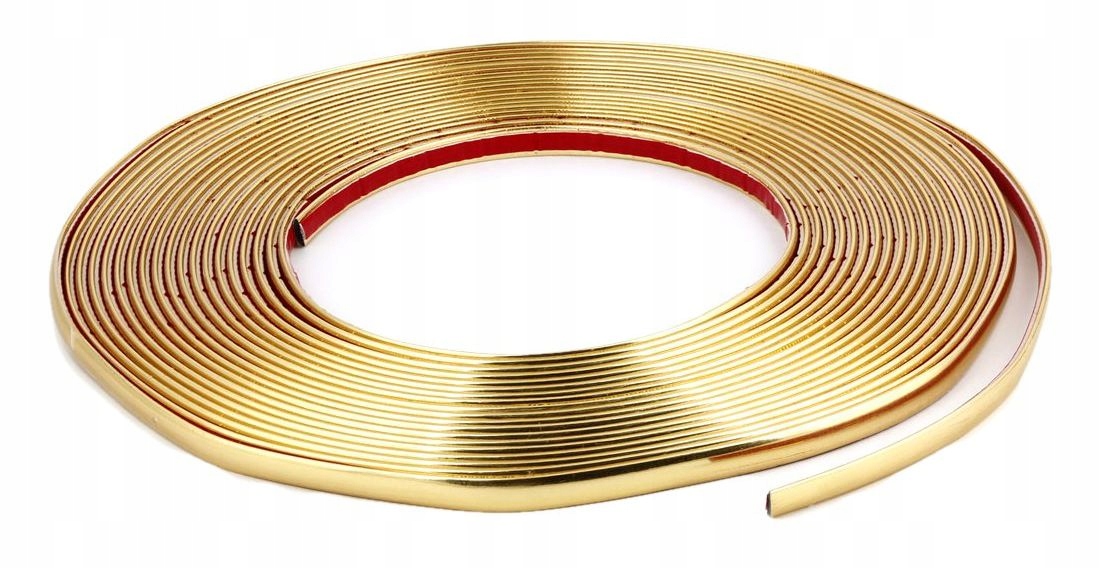 

Listwa Ozdobna Taśma złota gold chrom 14 mm 5m