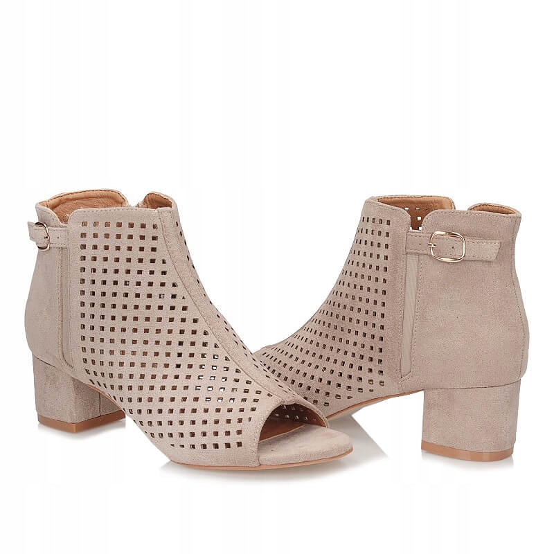 Modne Wiosenne Botki T.Sokolski SK W24-100 TAUPE Kod producenta W24-100 TAUPE