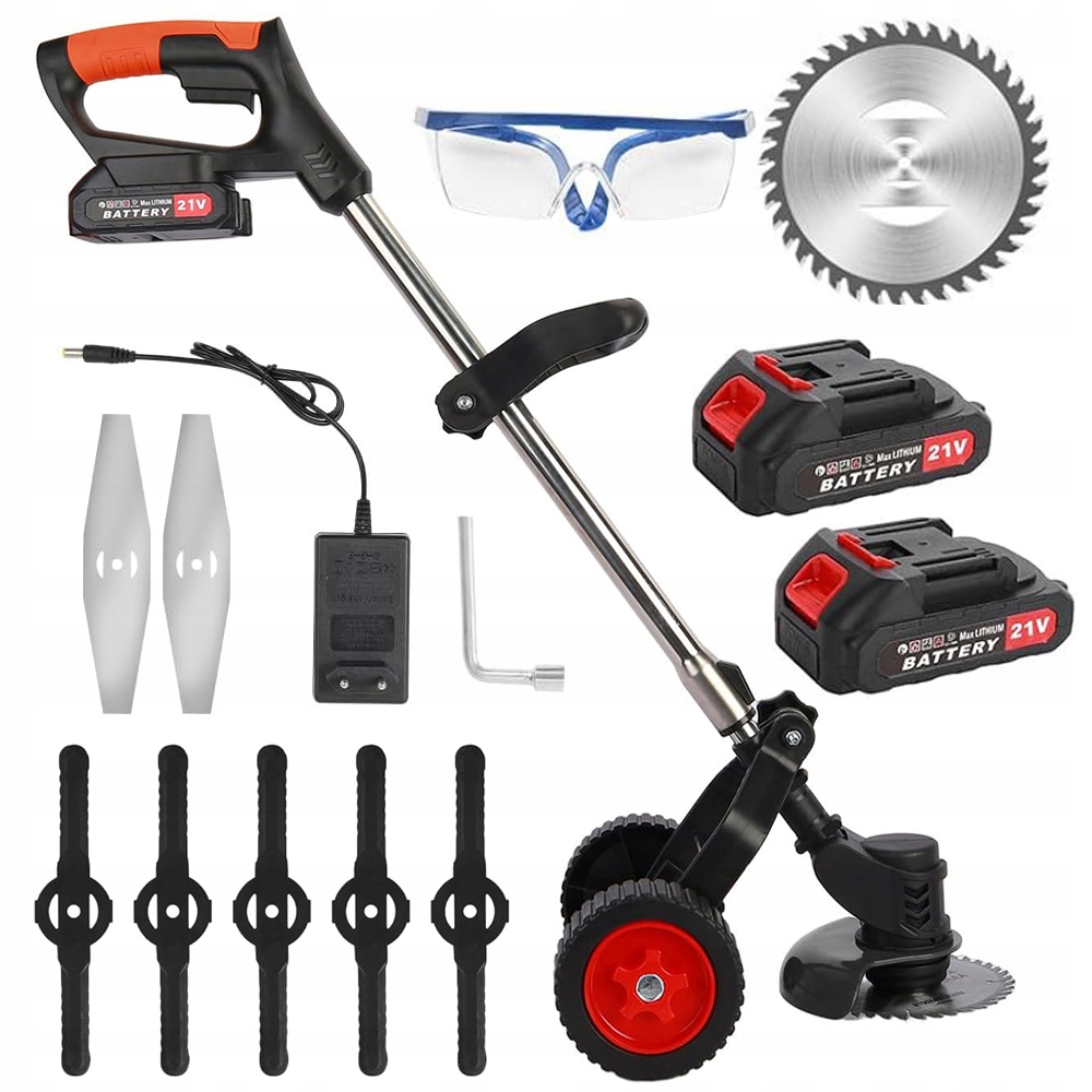 Aku Vyžínač Elektrická Křovinořez Vyžínač Na Trávy 21V Výkonný