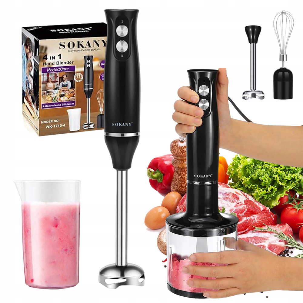 Výkonný Ruční Mixér, Multifunkční Mixér, Nejvýkonnější Motor, Čepel