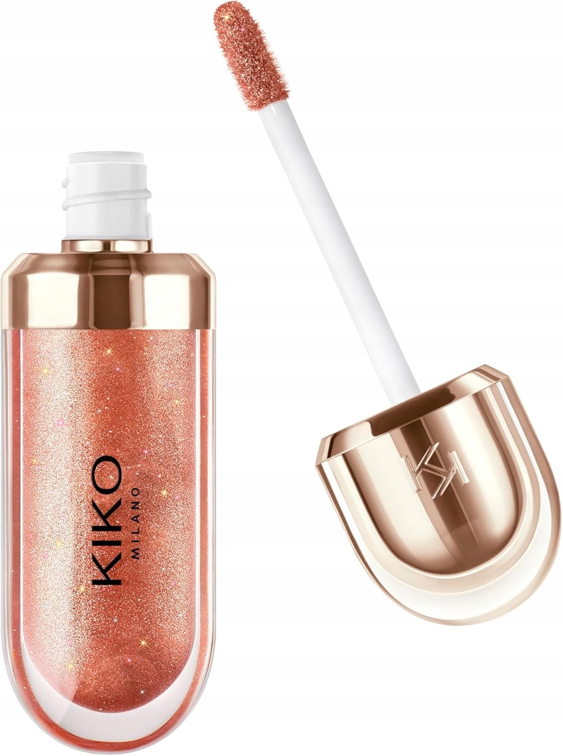 Kiko Milano Lesk na rty Charming Copper Hydratační olej Marakuja 3D efekt