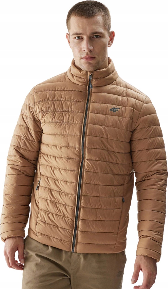 Pánská Péřová Bunda 4F M239 Hnědá 4FAW23T vel. XL