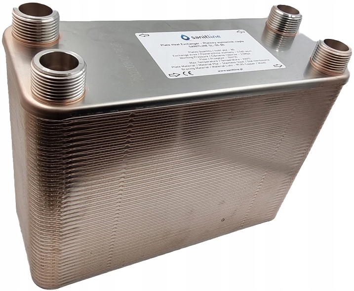 Výměník Tepla Sanitline 80 Desek 170 kW 4x 1"