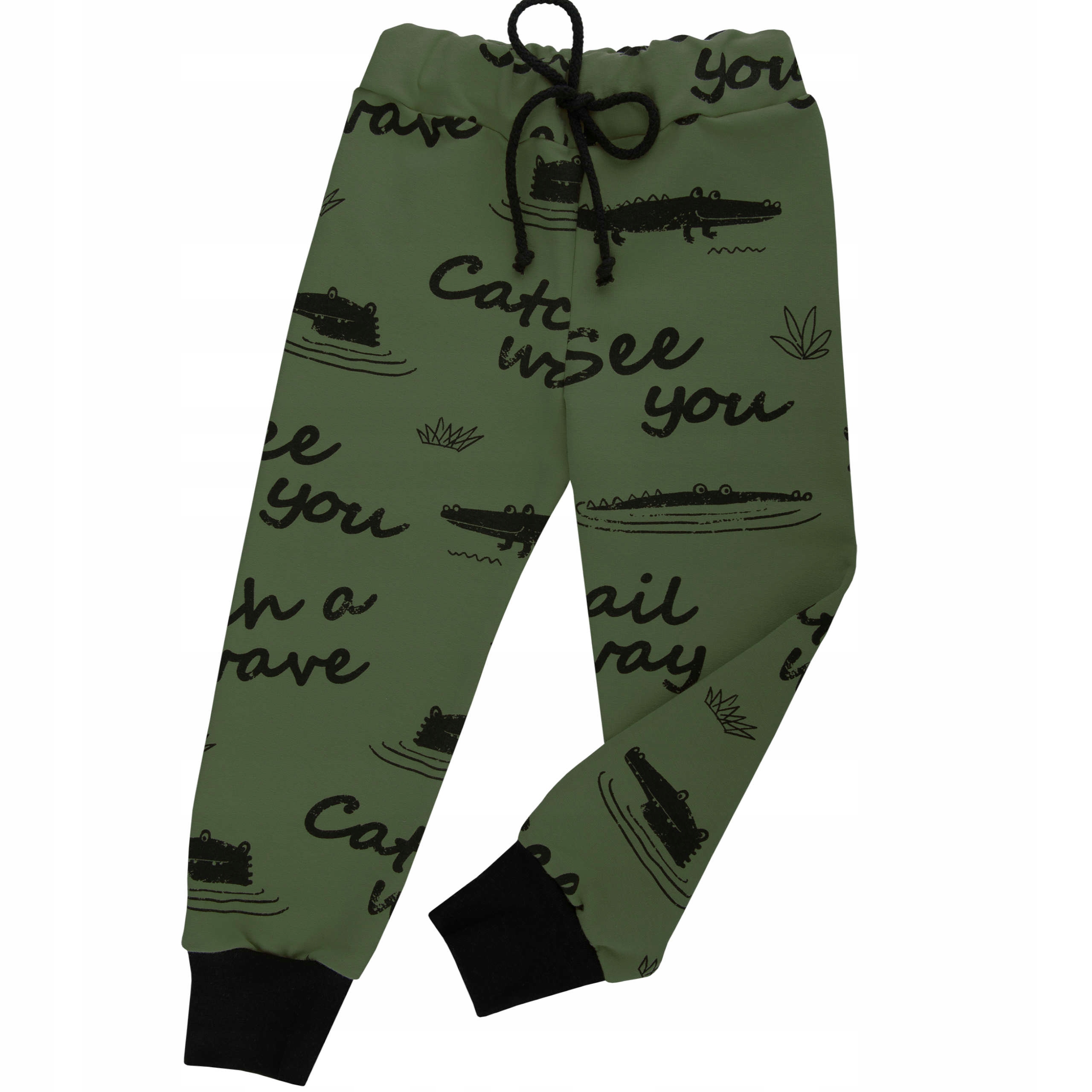 

Spodnie Dresowe krokodyle ciemnozielony 98