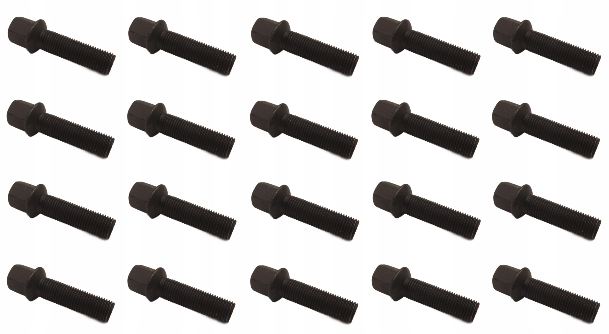 Šrouby 14x1,5x45 Černé Vw Passat Bora Golf Polo Seat Mercedes Audi 20x