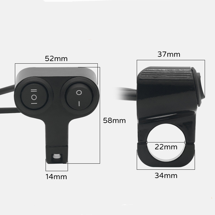MOTOCYKLOWY 2x PRZEŁĄCZNIK WŁĄCZNIK CNC ALUMINIOWY Producent Wilmat