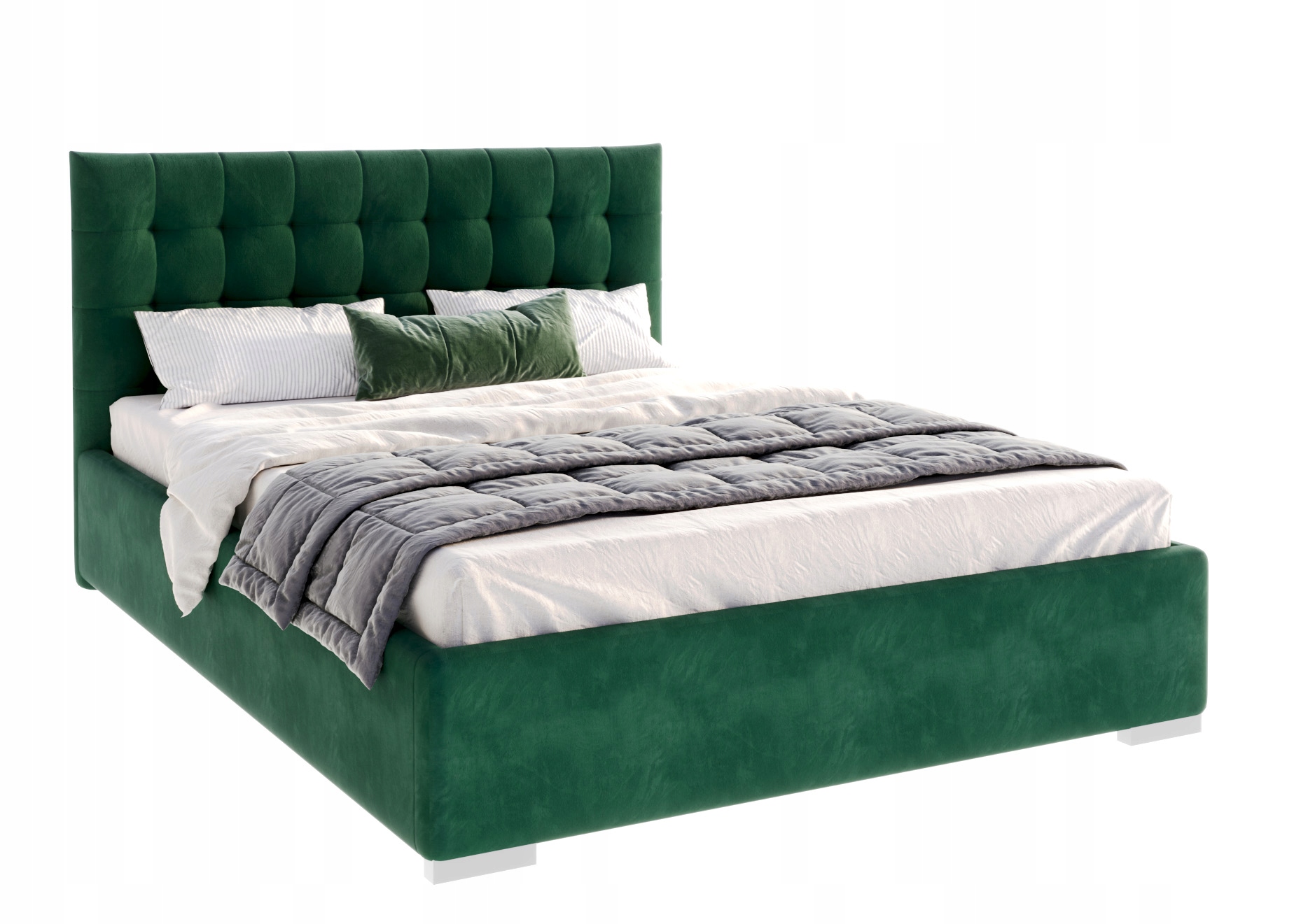 Čalouněná postel 160x200 kovová konstrukce Lucerna