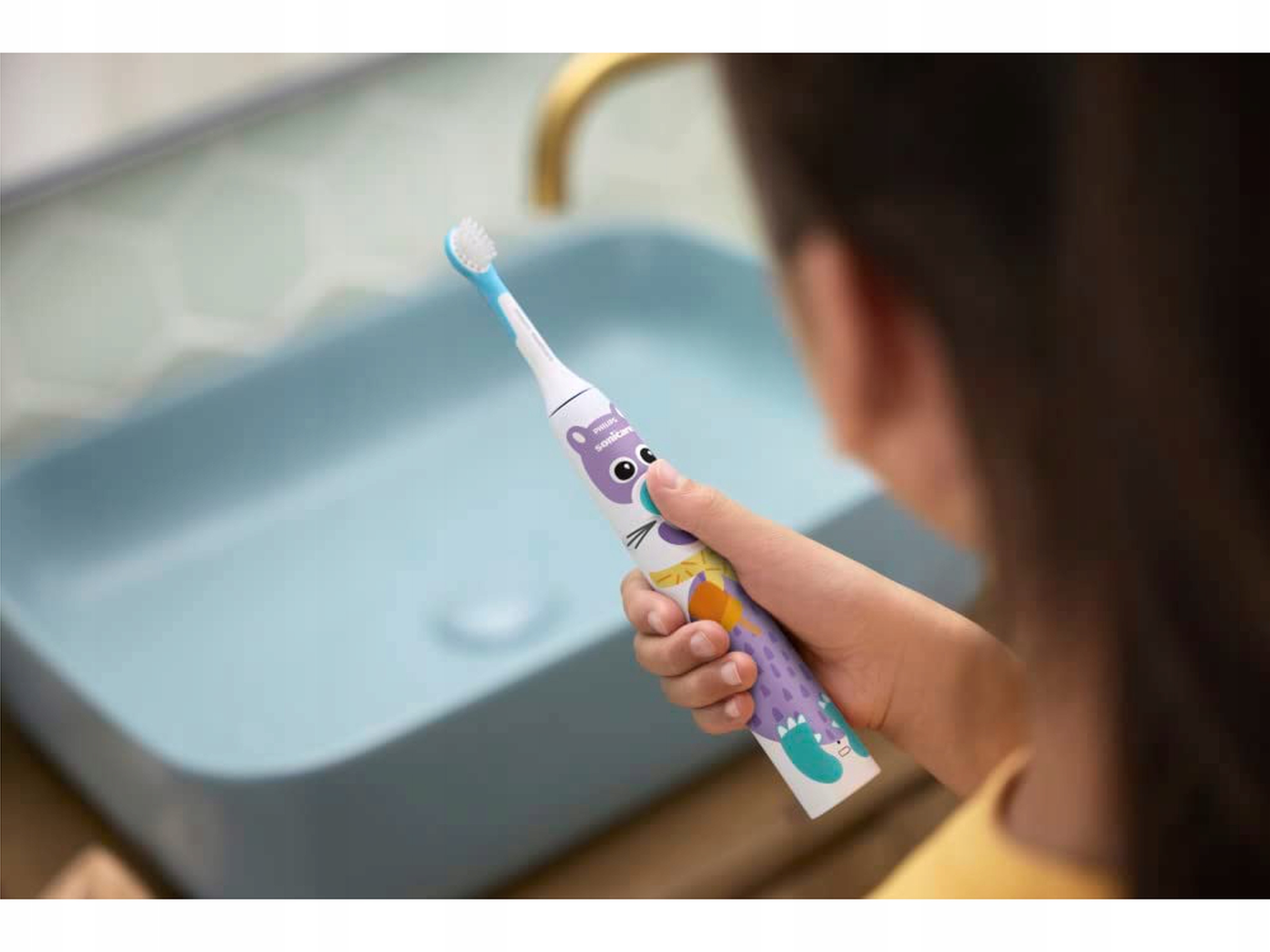 PHILIPS Sonicare Dla Dzieci Szczoteczka Elektryczna Z Naklejkami Zwierząt — miniatura 10