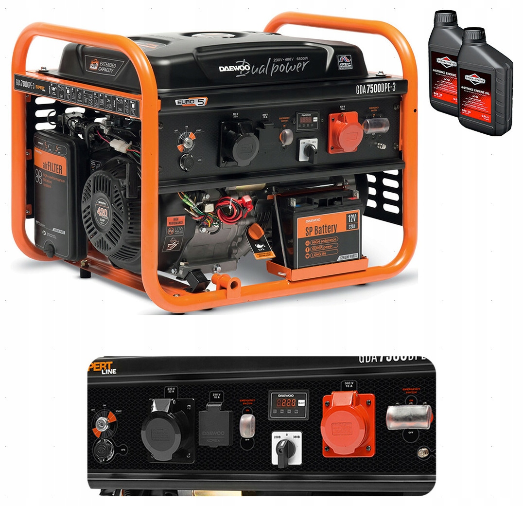 DAEWOO GDA 7500DPE-3 - AGREGAT PRZENOŚNY