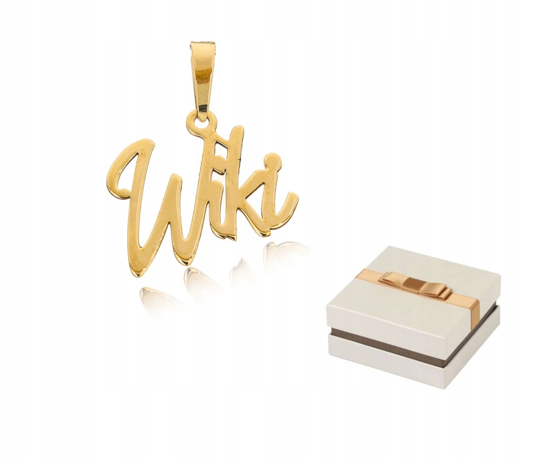 Zlato 585 Zlatý přívěsek Jméno Wiki, Viktorie 14 karátů ZZ18