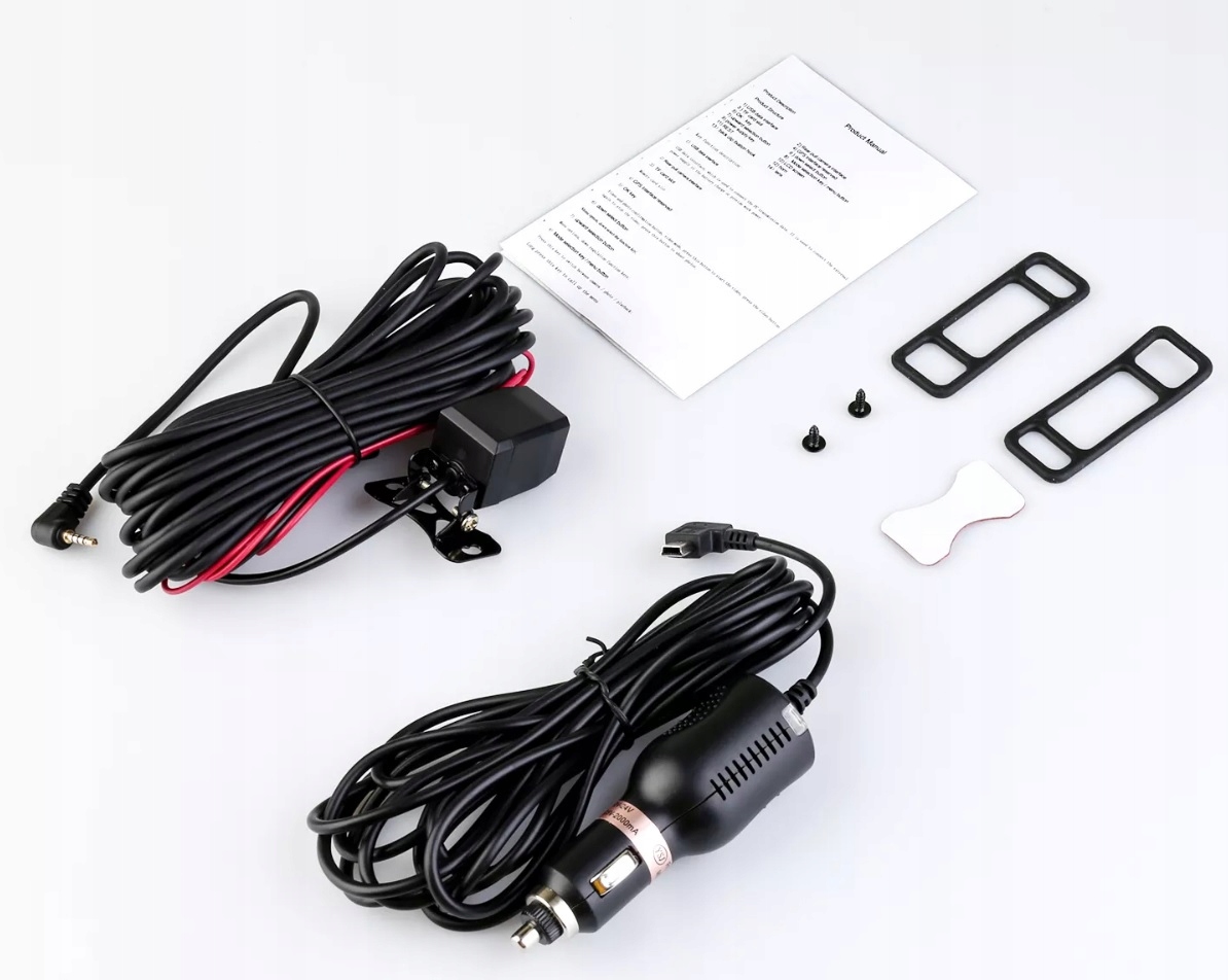 KAMERA SAMOCHODOWA FULL HD PRZOD TYL 9 66 Memory card included none