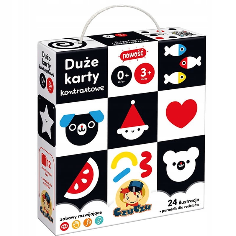 

Czuczu Duże karty kontrastowe dla dzieci 0+ 3m+