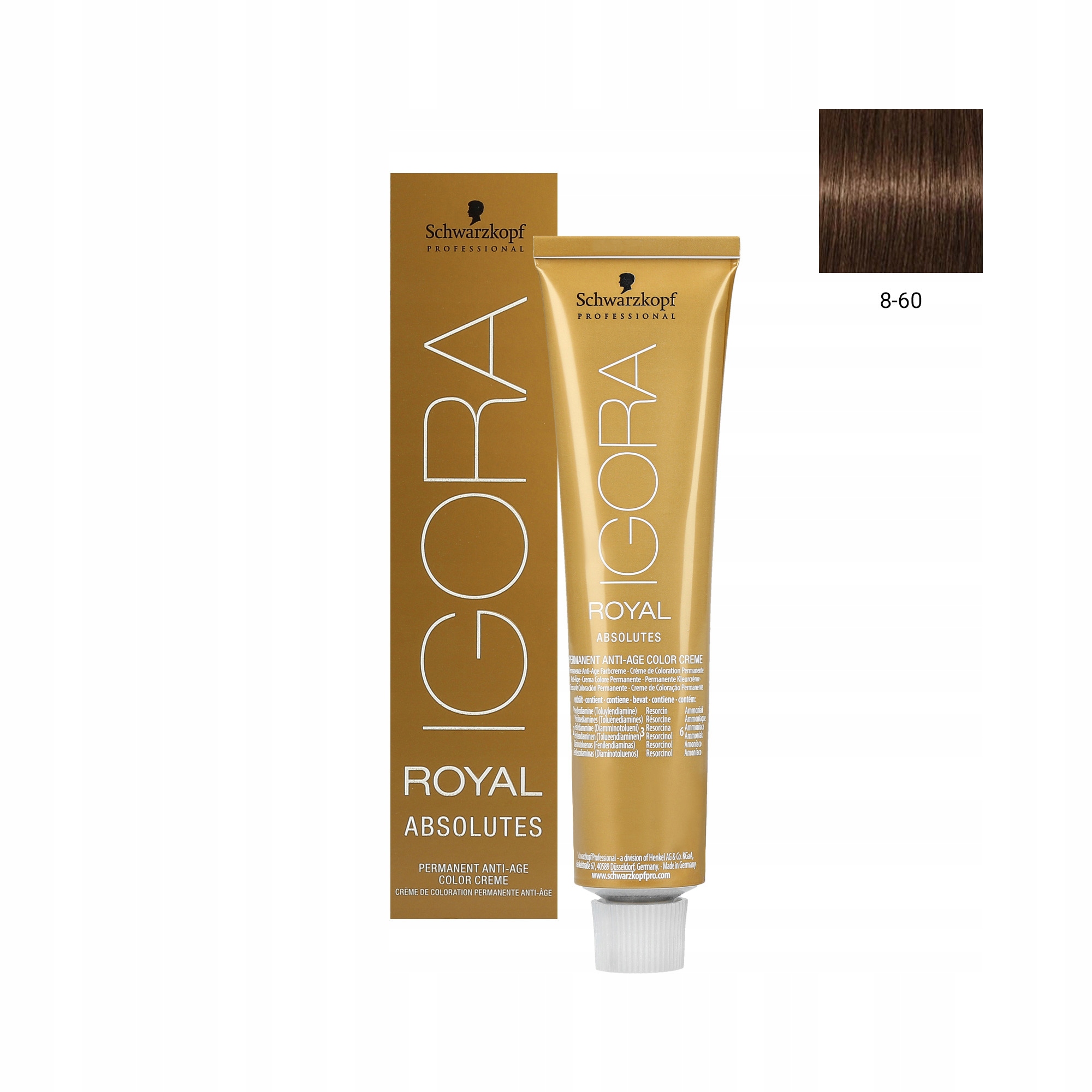 

Schwarzkopf Igora Royal Absolutes Farba 60ml 8-60