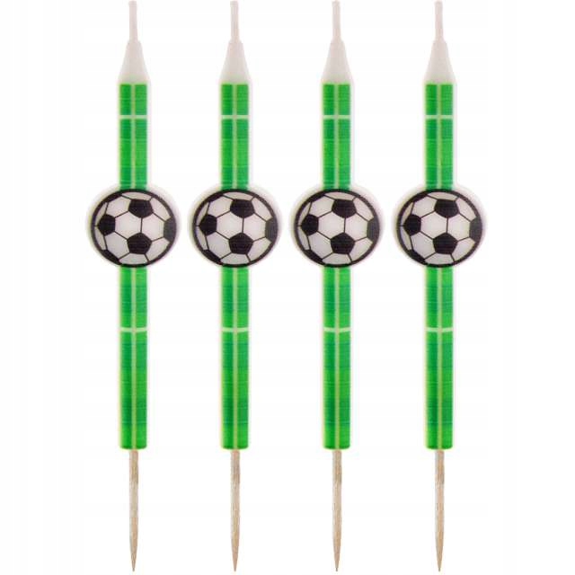 

Świeczki urodzinowe Piłka Nożna football x4