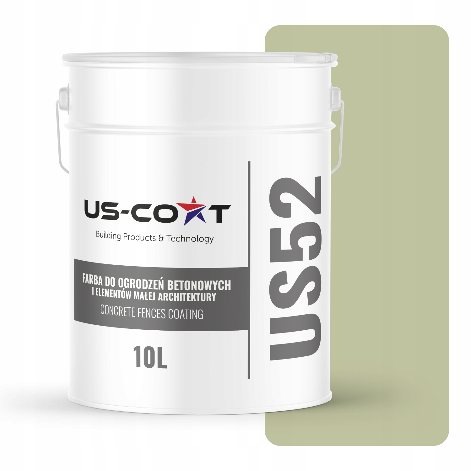 Farba Na Betón, Ploty, Brány, Vonkajšia Strana 10 L, Svetlozelená Farba, F483