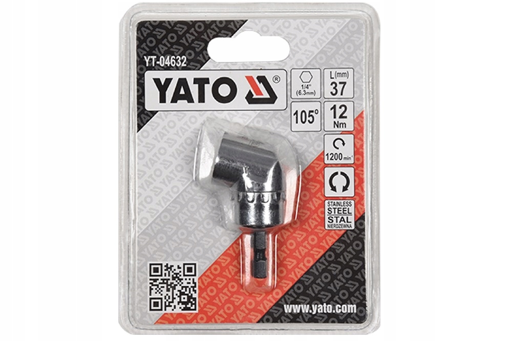 

Yato Adapter Kątowy 37mm 1/4" YT-04632