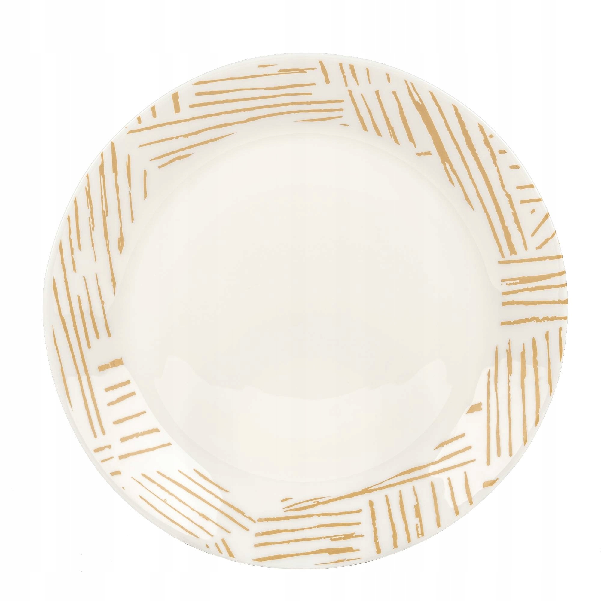 KOMPLET TALERZY SERWIS OBIADOWY 18EL 6 OSÓB TALERZE BIAŁE SZKŁO DALIA Kod producenta 5905155007483