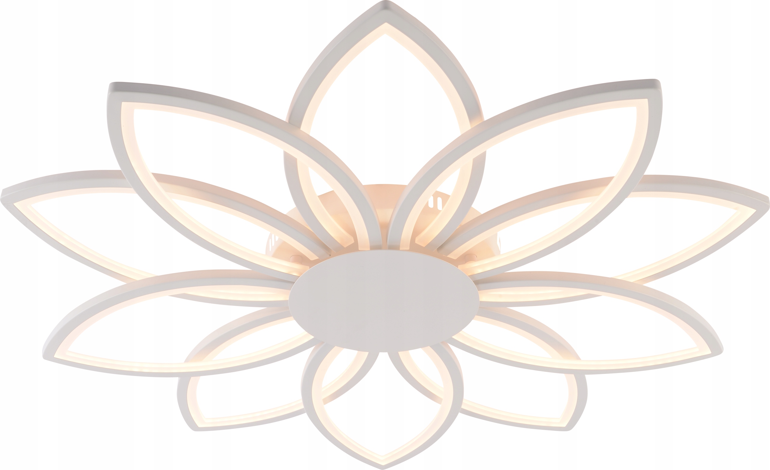 Moderný Led Luster 260W Biely Diaľkový Ovládač Ø80 CM Vargo DL1143