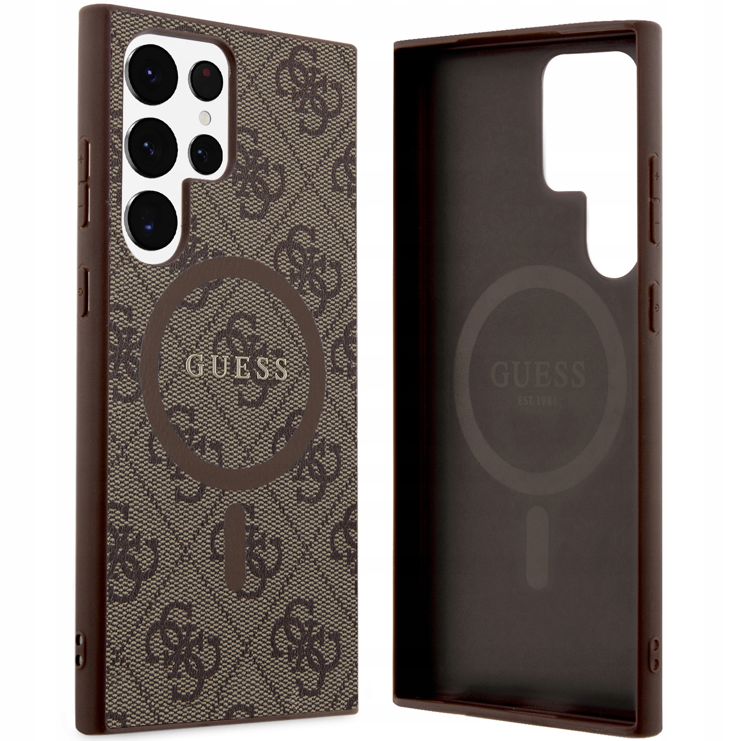 Pouzdro pro Galaxy S24 Ultra, pro MagSafe, Guess, elegantní pouzdro, kryt