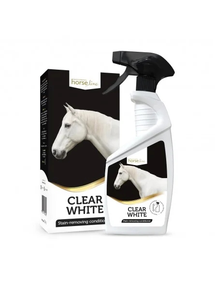 Suchý šampon pro koně Horse Line ClearWhite odstraňuje pigmentové skvrny 700 ml