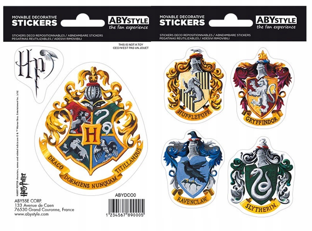 NAKLEJKI HARRY POTTER 4 DOMY NA LAPTOPA TABLET