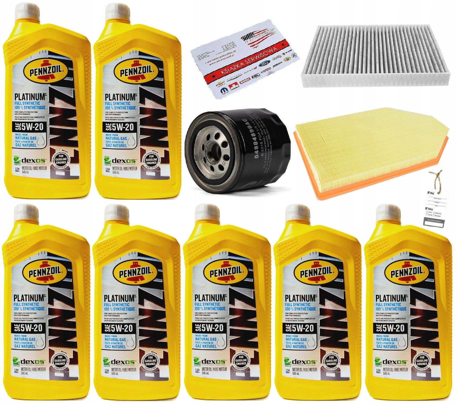 Pennzoil 5V20 6,7 L Filtry Chrysler 300 5,7 11-16