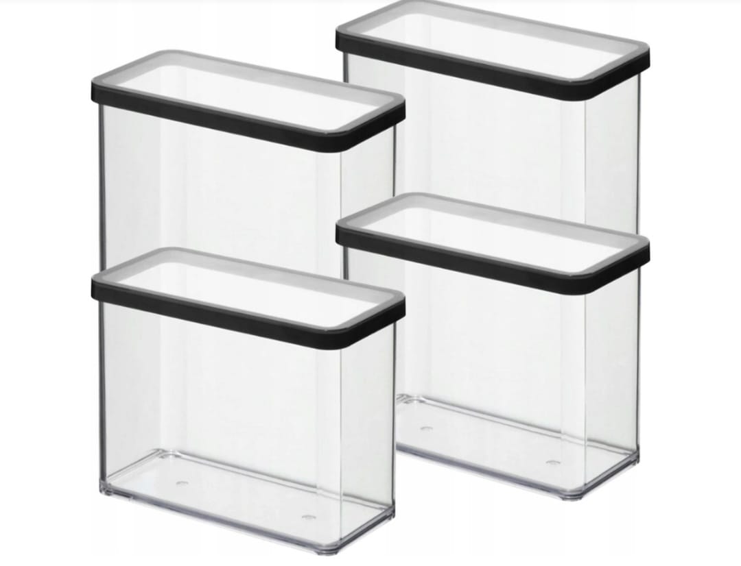 Rotho Sada 4 nádob 2,1 l na potraviny Loft