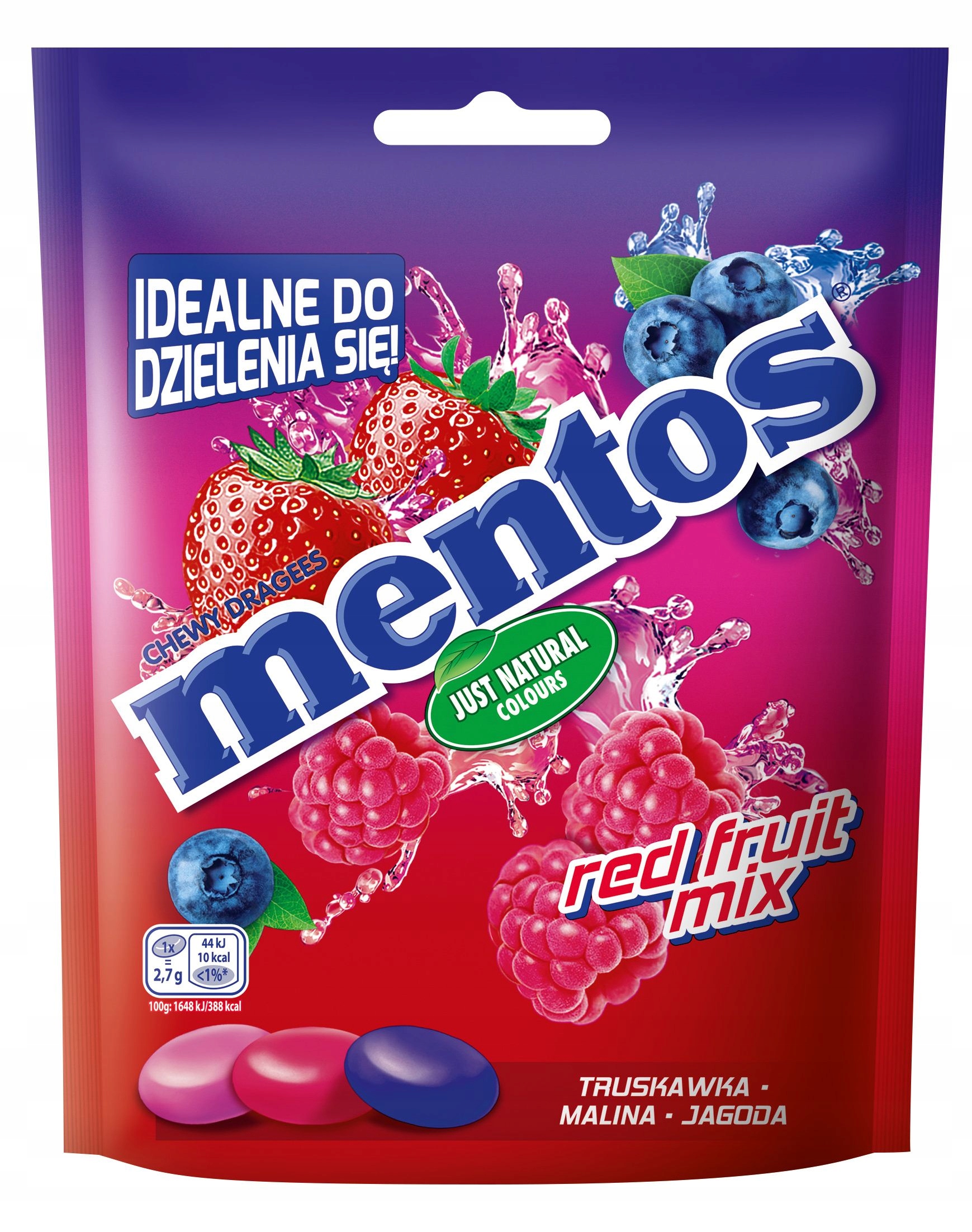 Levně 3x Mentos Red Fruit Mix 160g (Ovocná směs)