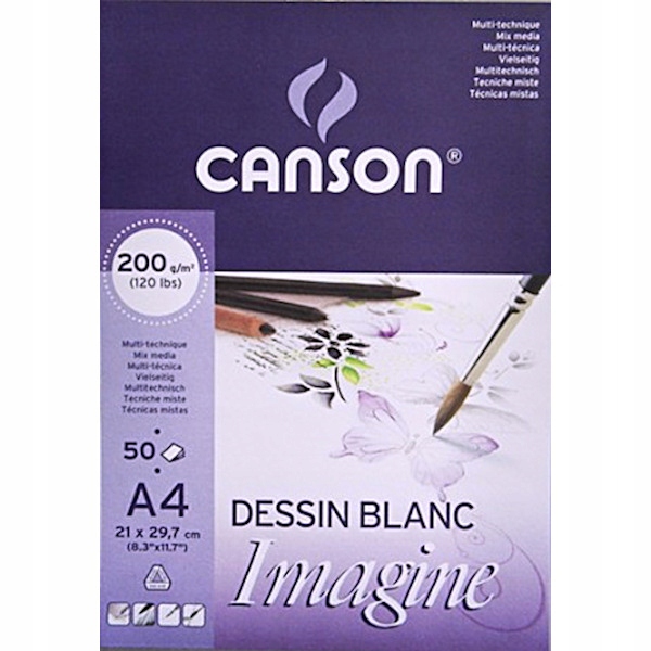 Blok szkicowy A4 200g 50 k. Imagine, Canson